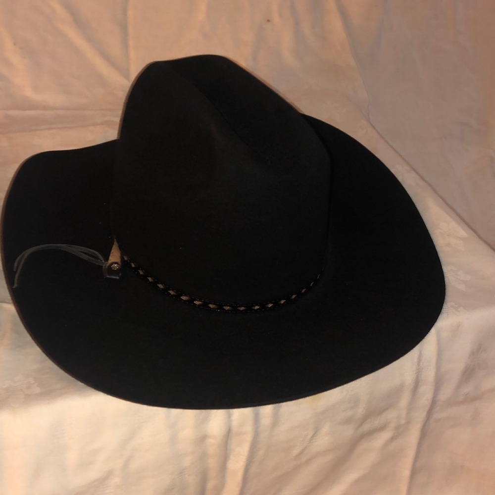 Vintage Black Cowboy Hat By Resistol